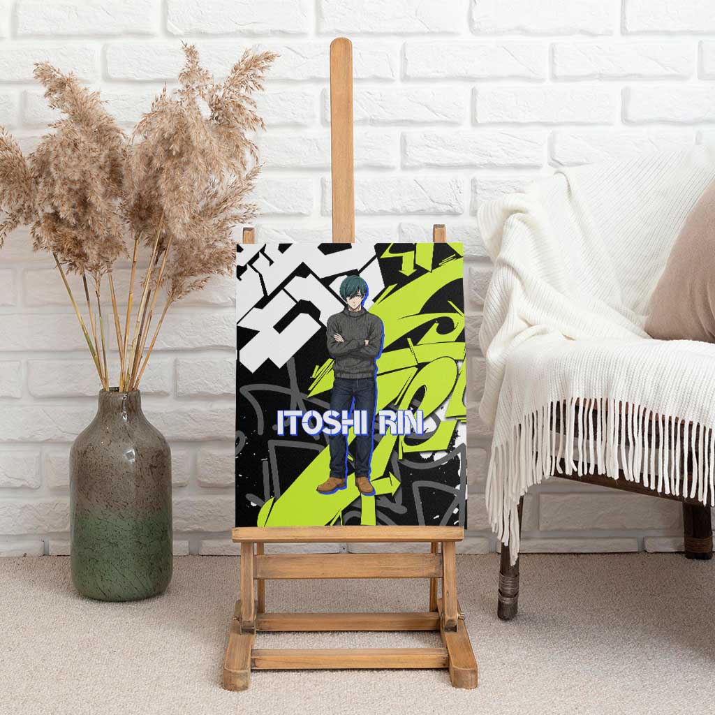 Itoshi Rin Blue Lock Canvas Wall Art Urban Graffiti Street Art Style