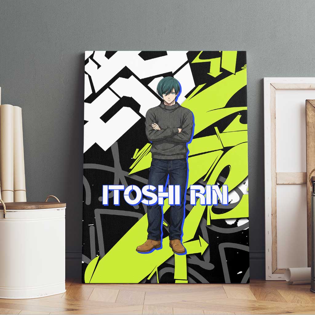 Itoshi Rin Blue Lock Canvas Wall Art Urban Graffiti Street Art Style