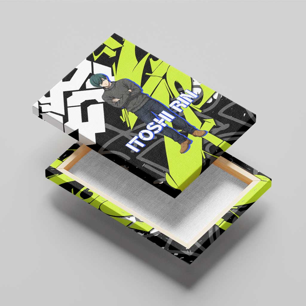 Itoshi Rin Blue Lock Canvas Wall Art Urban Graffiti Street Art Style