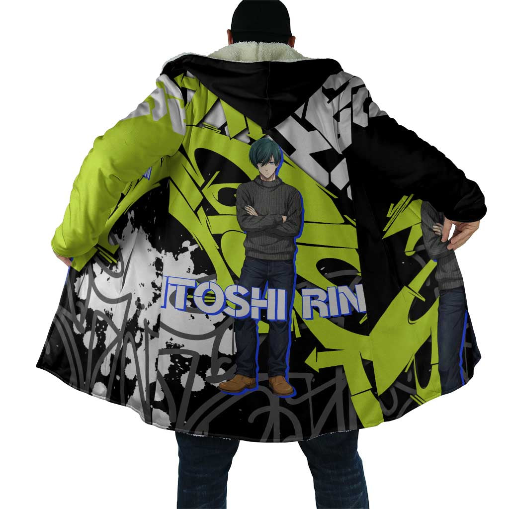 Itoshi Rin Blue Lock Cloak Urban Graffiti Street Art Style