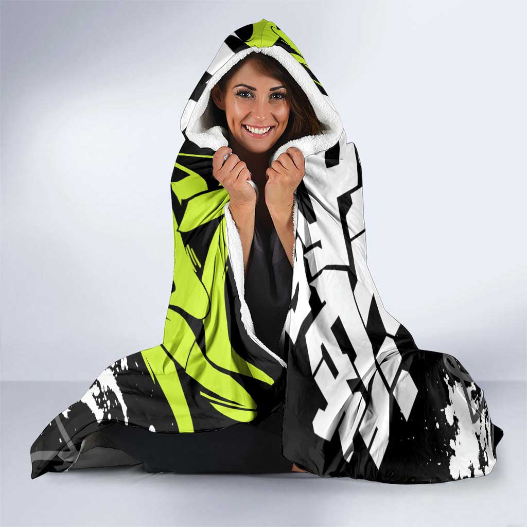 Itoshi Rin Blue Lock Hooded Blanket Urban Graffiti Street Art Style