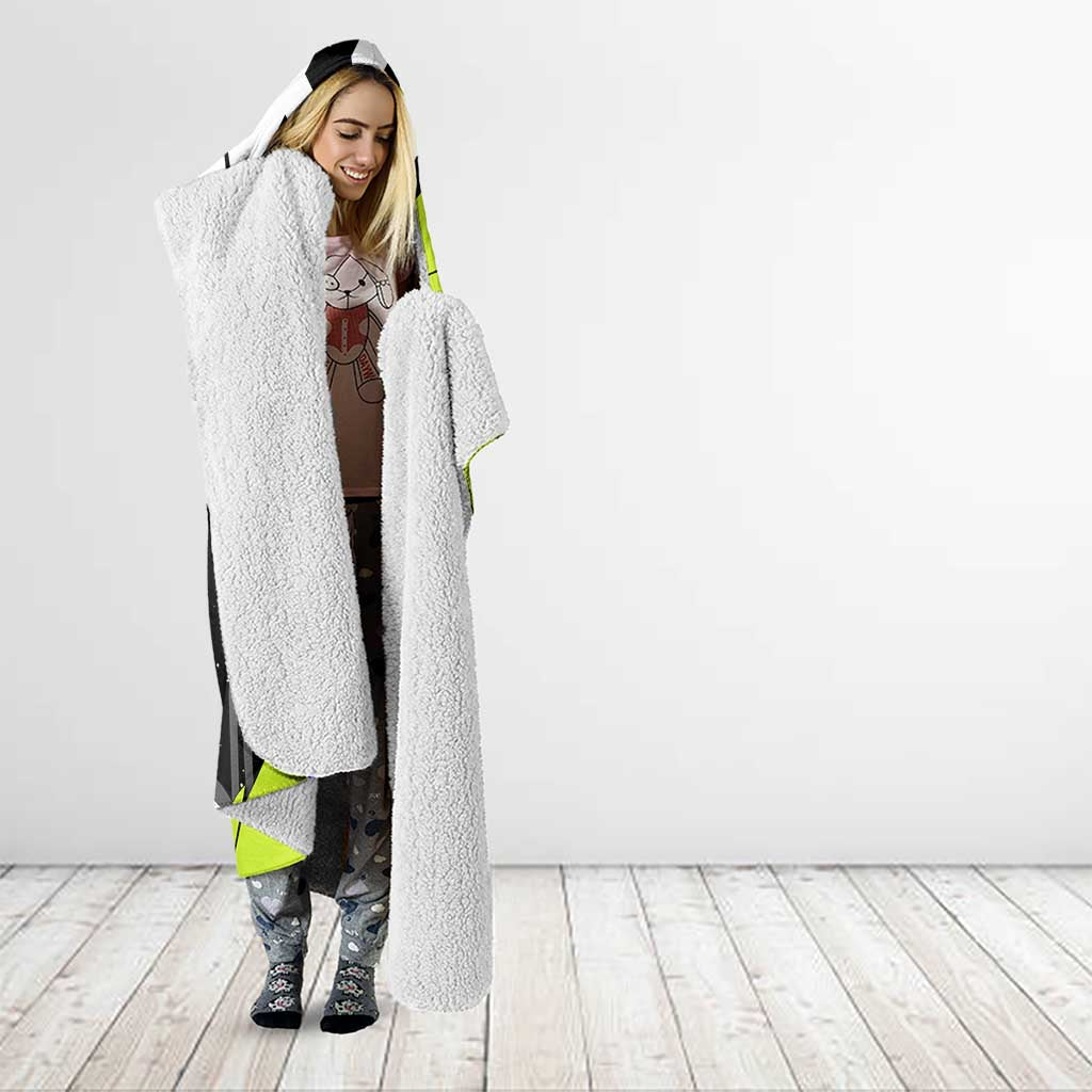 Itoshi Rin Blue Lock Hooded Blanket Urban Graffiti Street Art Style