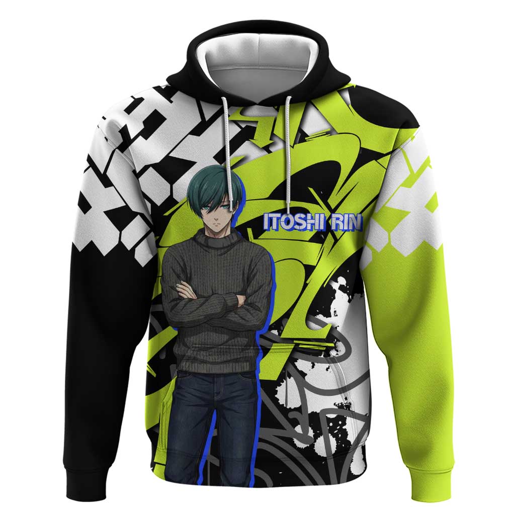 Itoshi Rin Blue Lock Hoodie Urban Graffiti Street Art Style