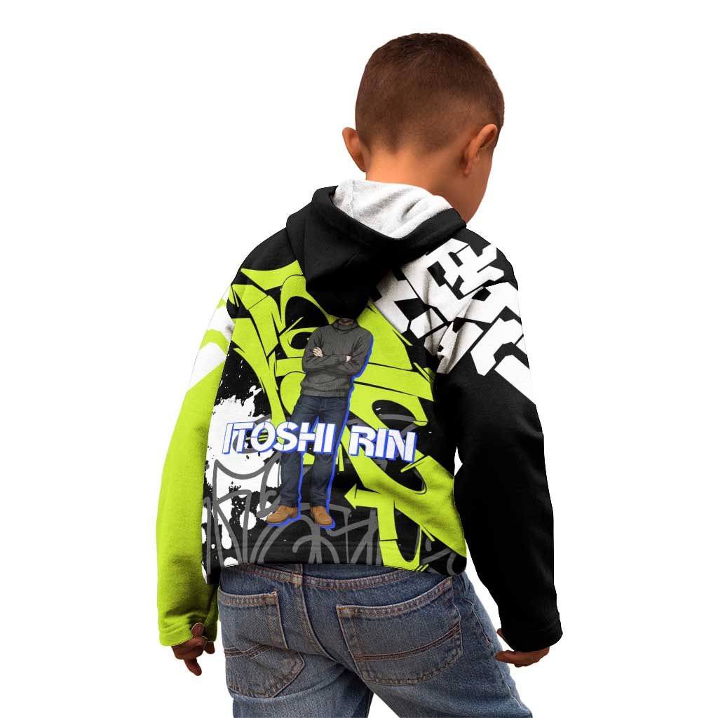 Itoshi Rin Blue Lock Kid Hoodie Urban Graffiti Street Art Style