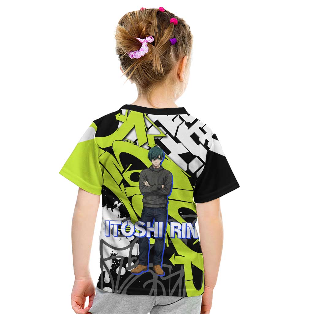 Itoshi Rin Blue Lock Kid T Shirt Urban Graffiti Street Art Style