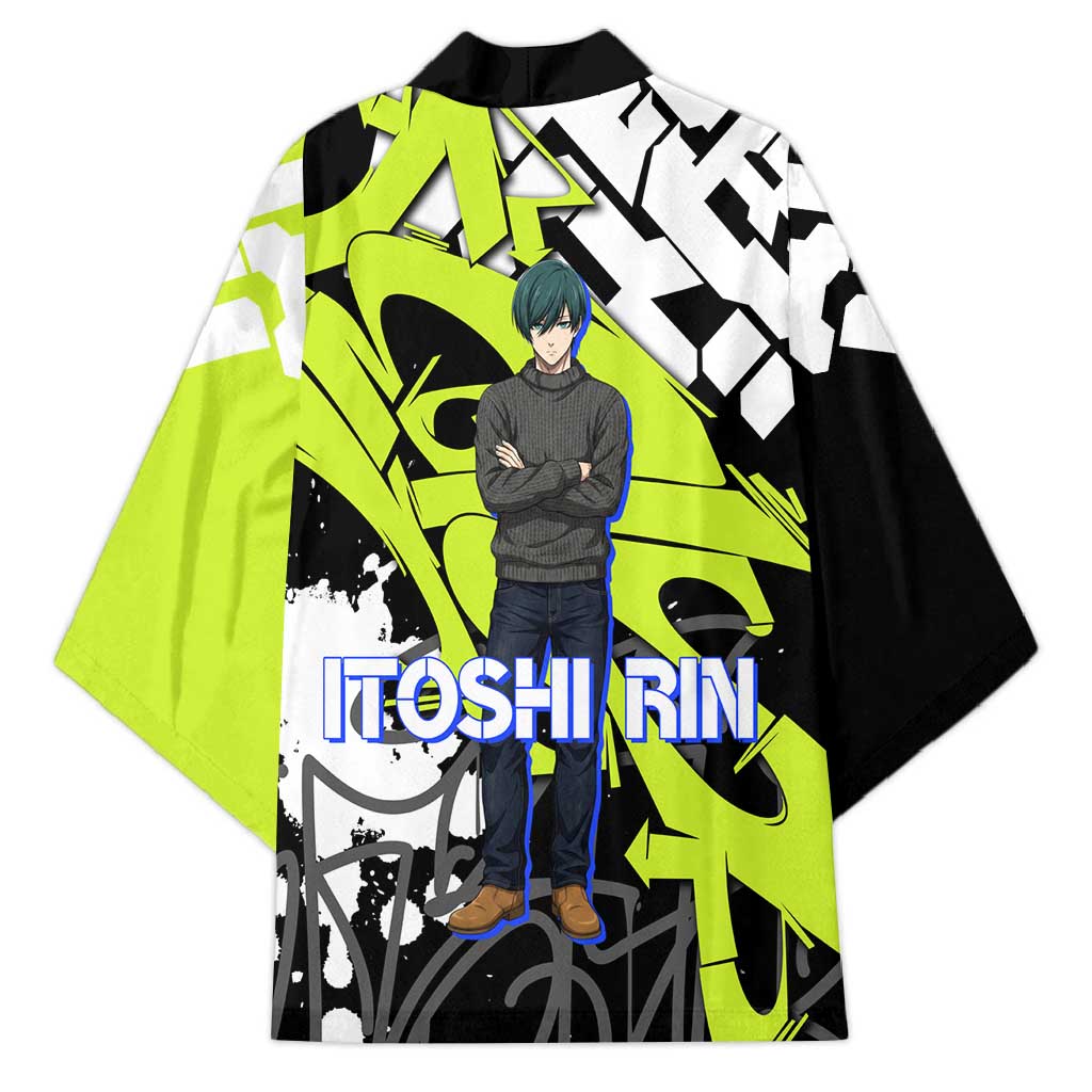 Itoshi Rin Blue Lock Kimono Urban Graffiti Street Art Style