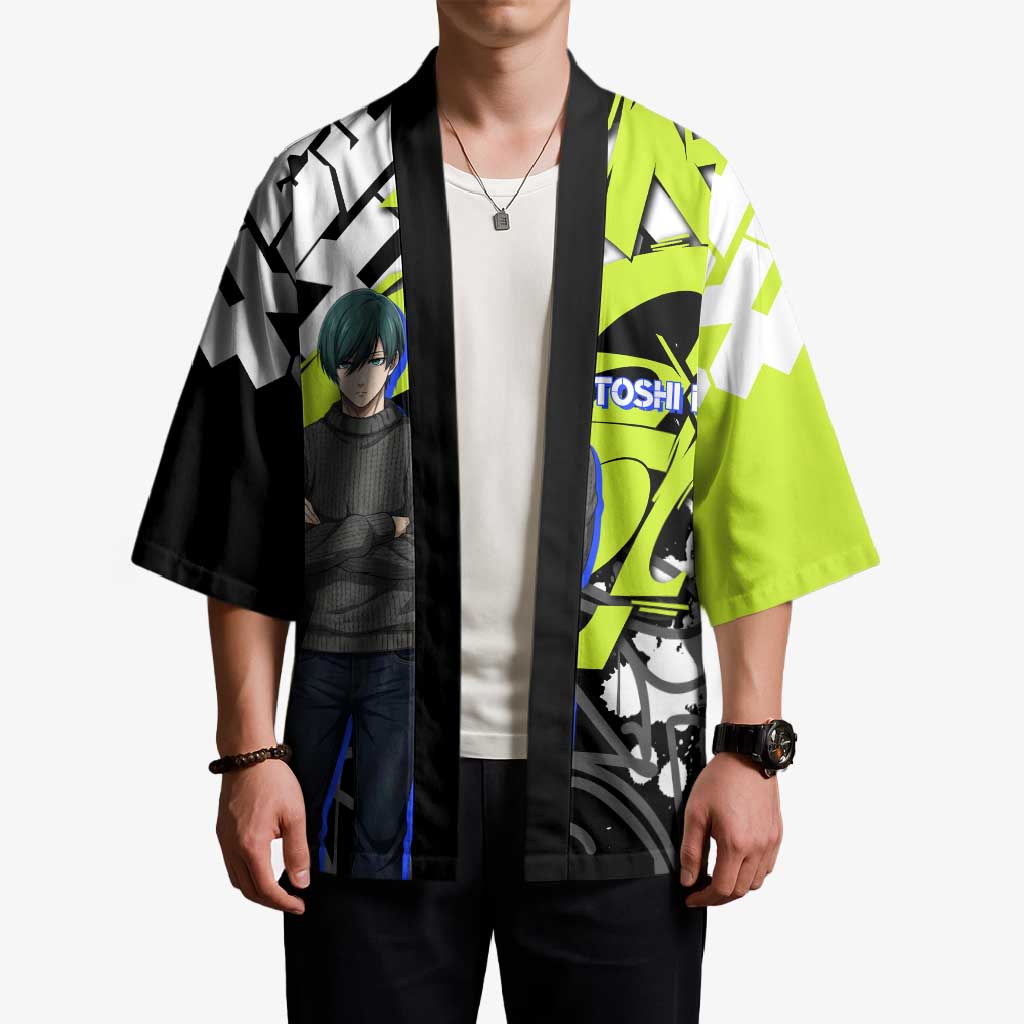 Itoshi Rin Blue Lock Kimono Urban Graffiti Street Art Style