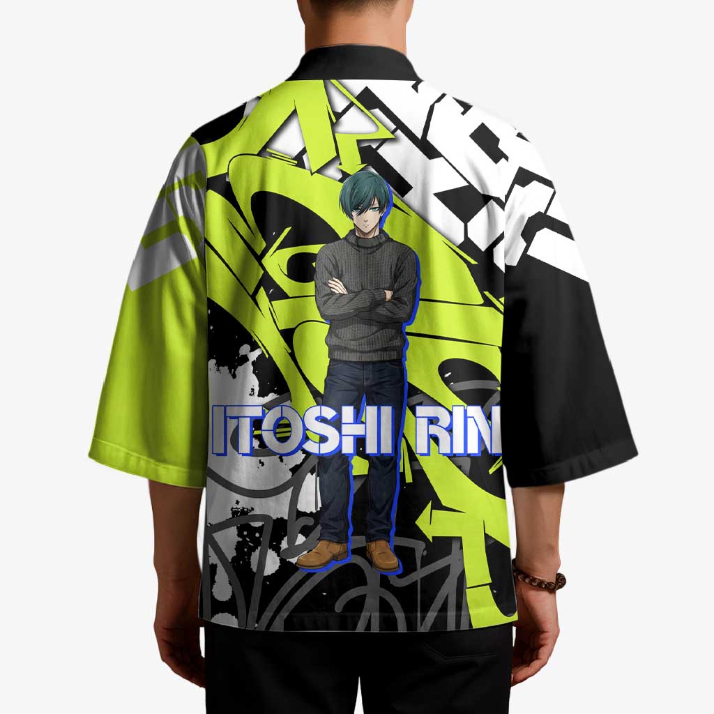 Itoshi Rin Blue Lock Kimono Urban Graffiti Street Art Style