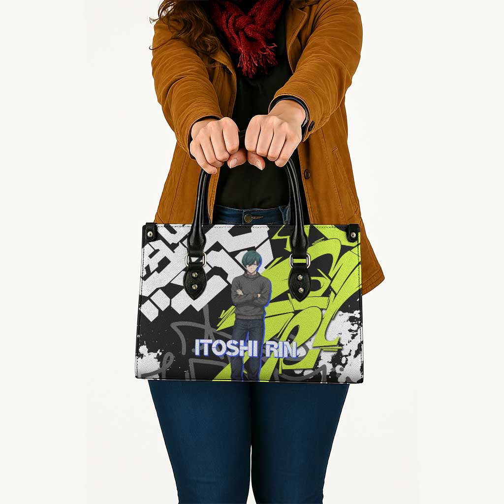 Itoshi Rin Blue Lock Leather Bag Urban Graffiti Street Art Style