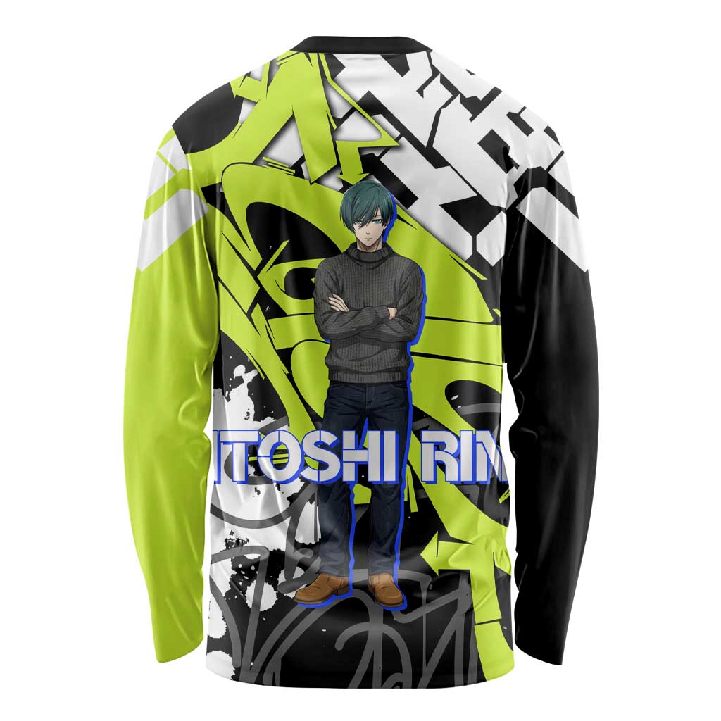 Itoshi Rin Blue Lock Long Sleeve Shirt Urban Graffiti Street Art Style