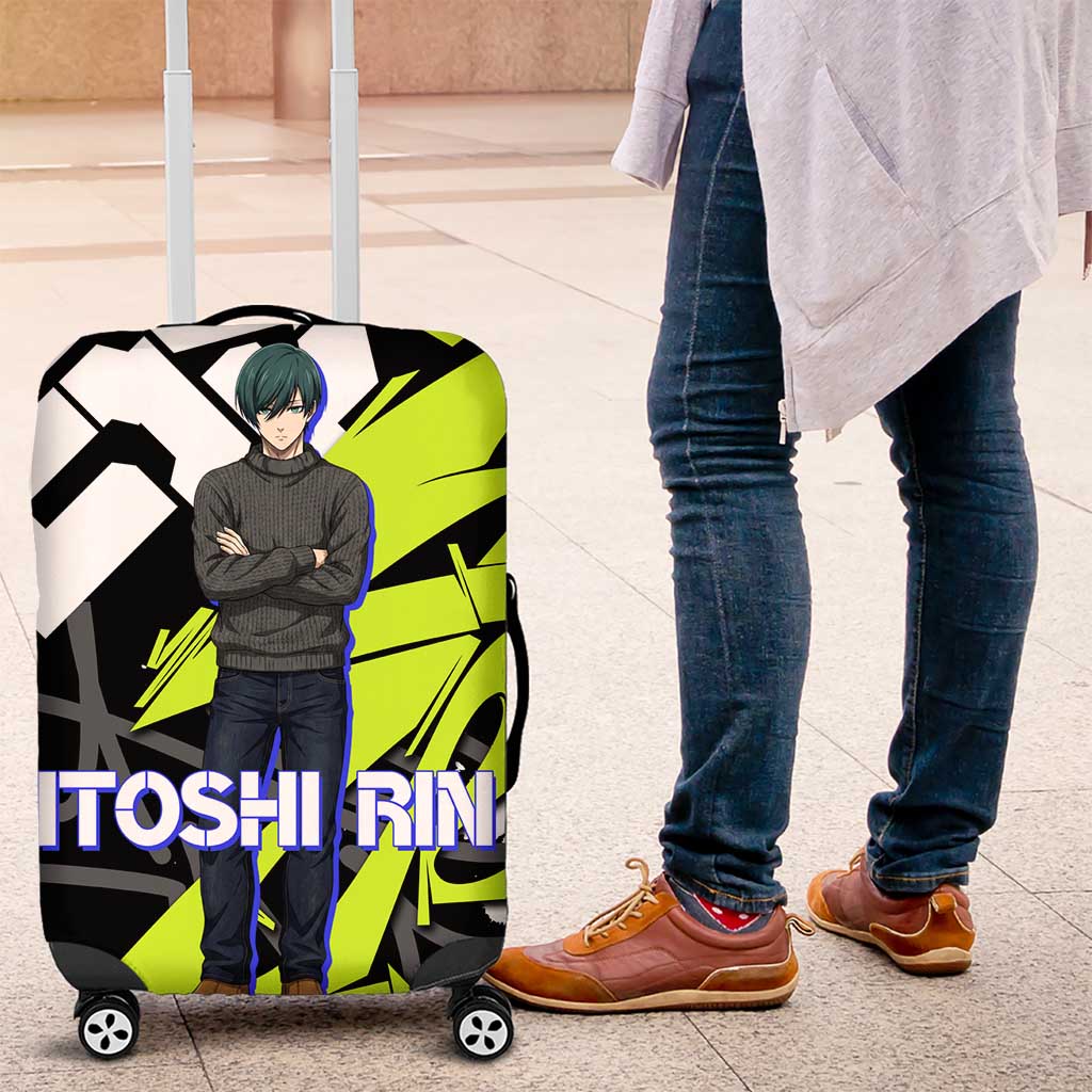 Itoshi Rin Blue Lock Luggage Cover Urban Graffiti Street Art Style