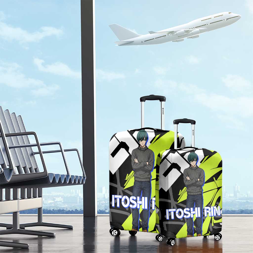 Itoshi Rin Blue Lock Luggage Cover Urban Graffiti Street Art Style