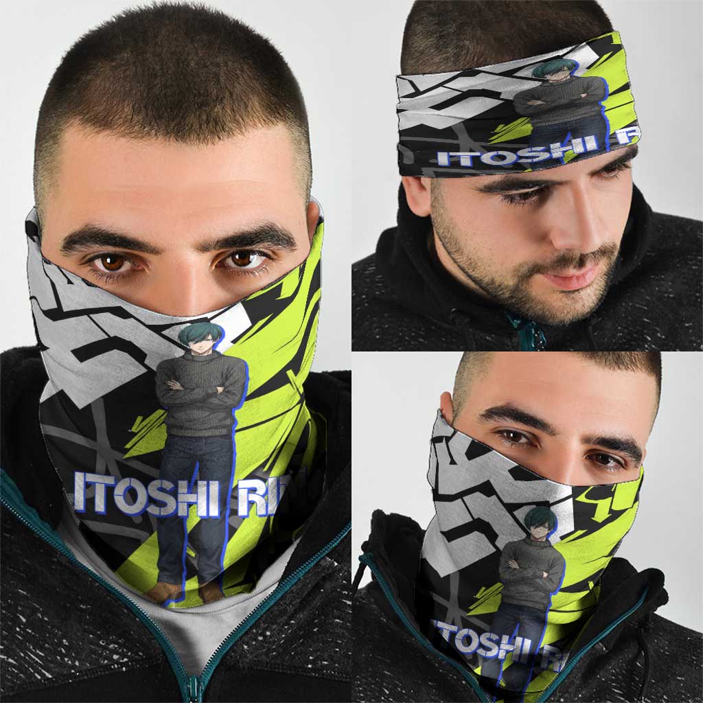 Itoshi Rin Blue Lock Neck Gaiter Urban Graffiti Street Art Style