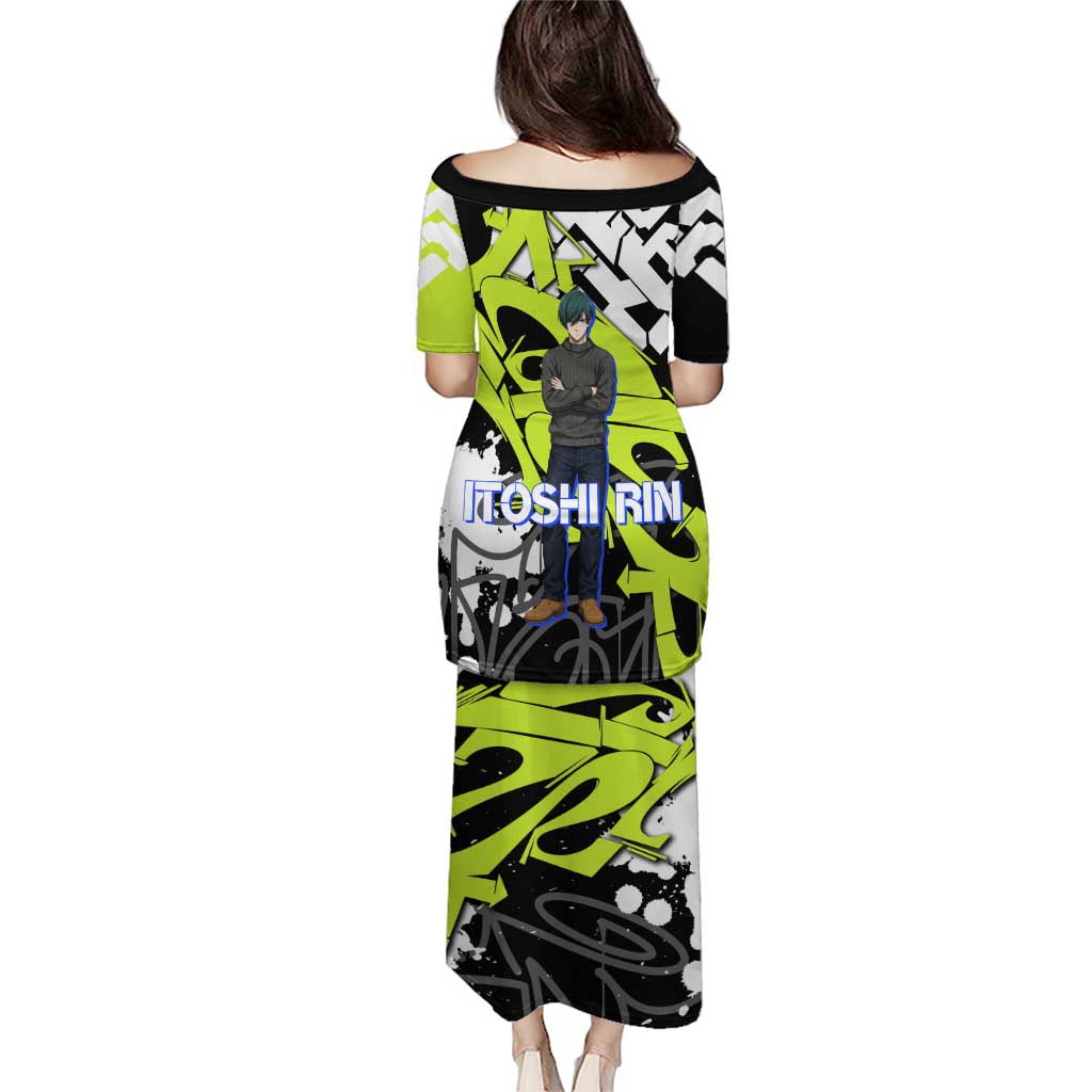 Itoshi Rin Blue Lock Puletasi Urban Graffiti Street Art Style