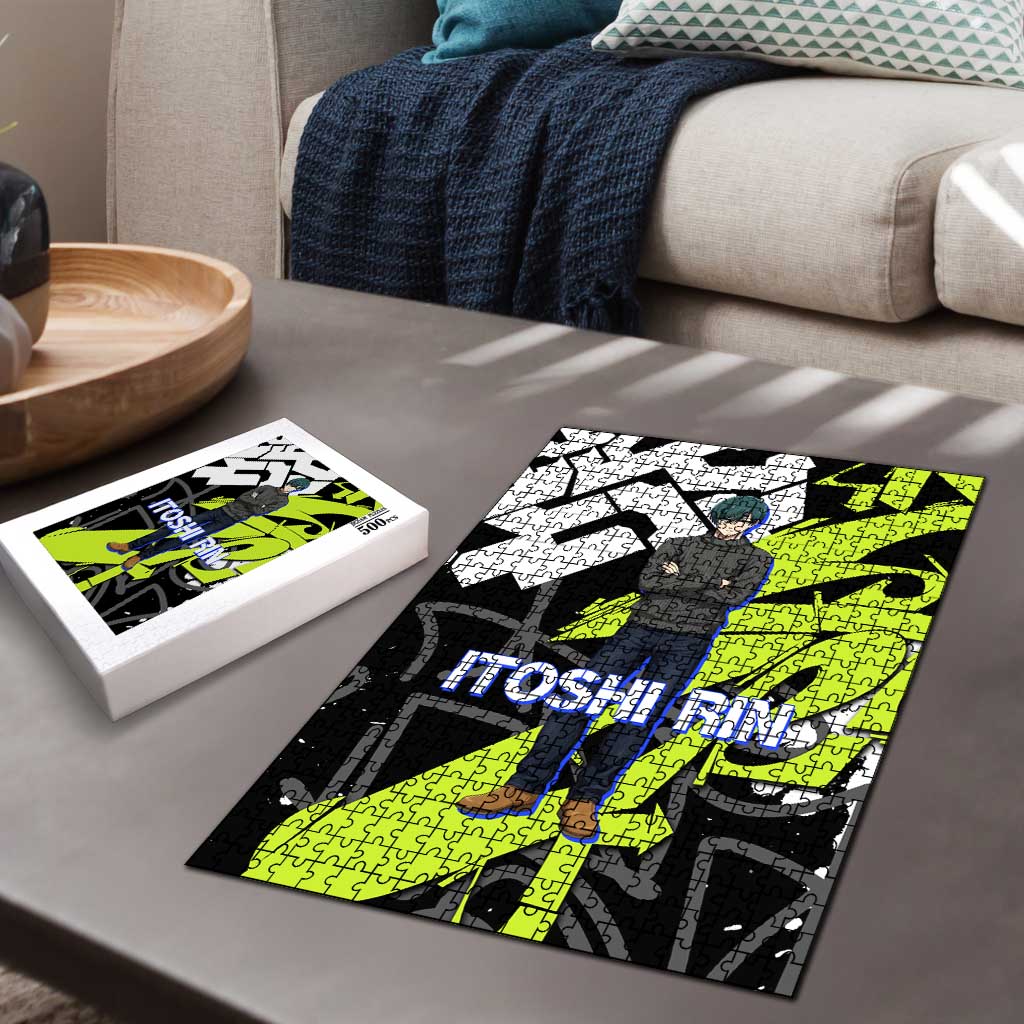 Itoshi Rin Blue Lock Puzzle Urban Graffiti Street Art Style
