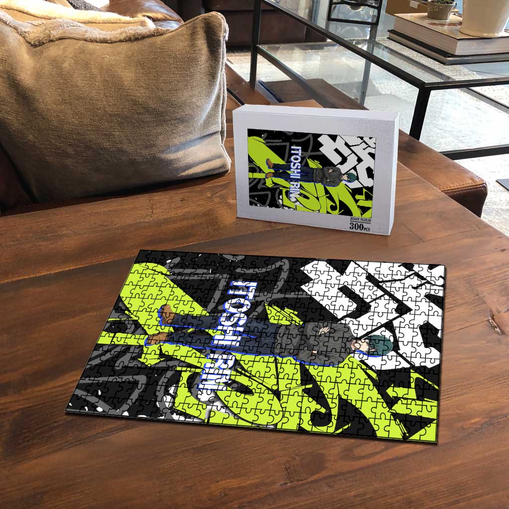 Itoshi Rin Blue Lock Puzzle Urban Graffiti Street Art Style