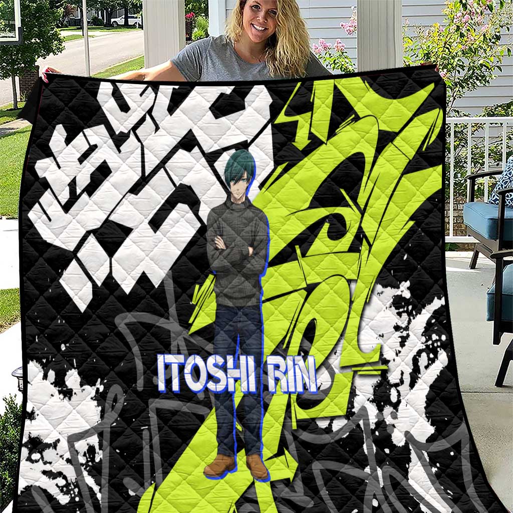 Itoshi Rin Blue Lock Quilt Urban Graffiti Street Art Style