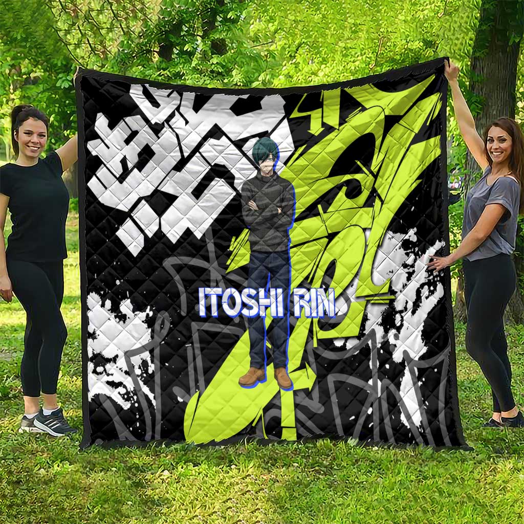 Itoshi Rin Blue Lock Quilt Urban Graffiti Street Art Style