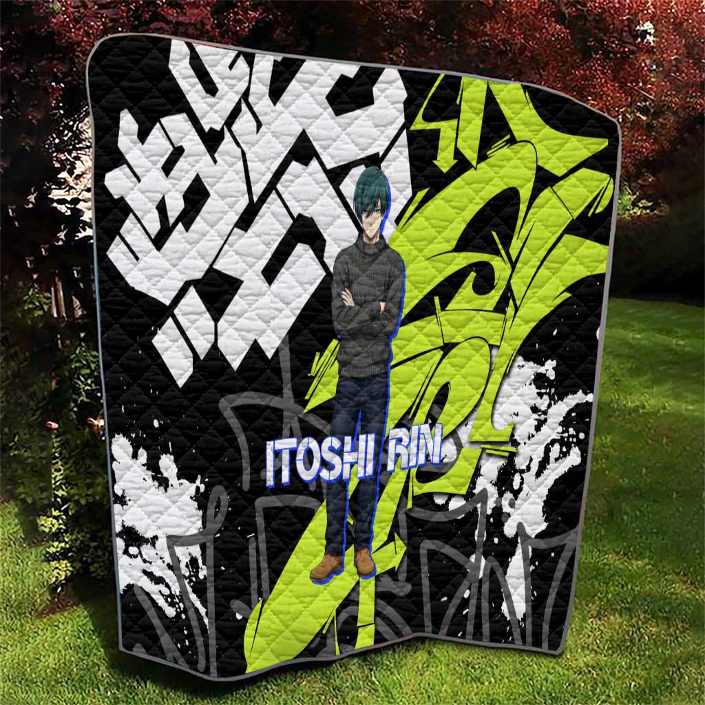 Itoshi Rin Blue Lock Quilt Urban Graffiti Street Art Style