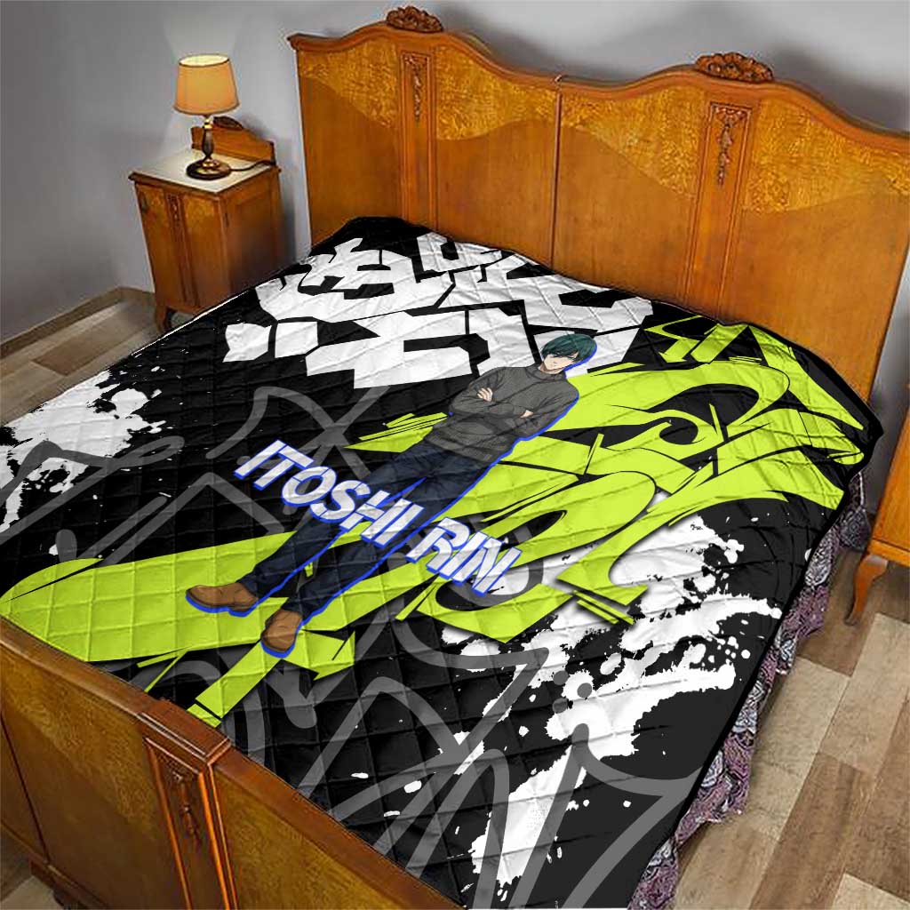 Itoshi Rin Blue Lock Quilt Urban Graffiti Street Art Style
