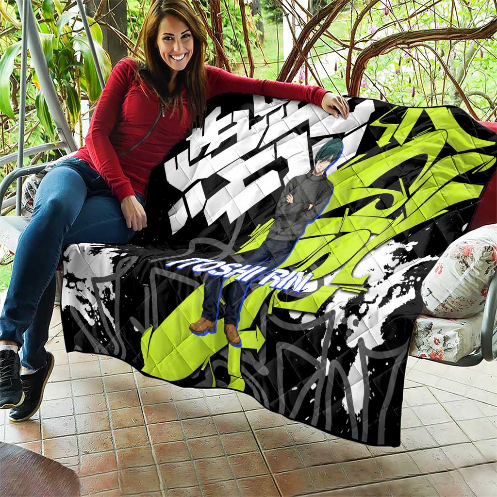 Itoshi Rin Blue Lock Quilt Urban Graffiti Street Art Style