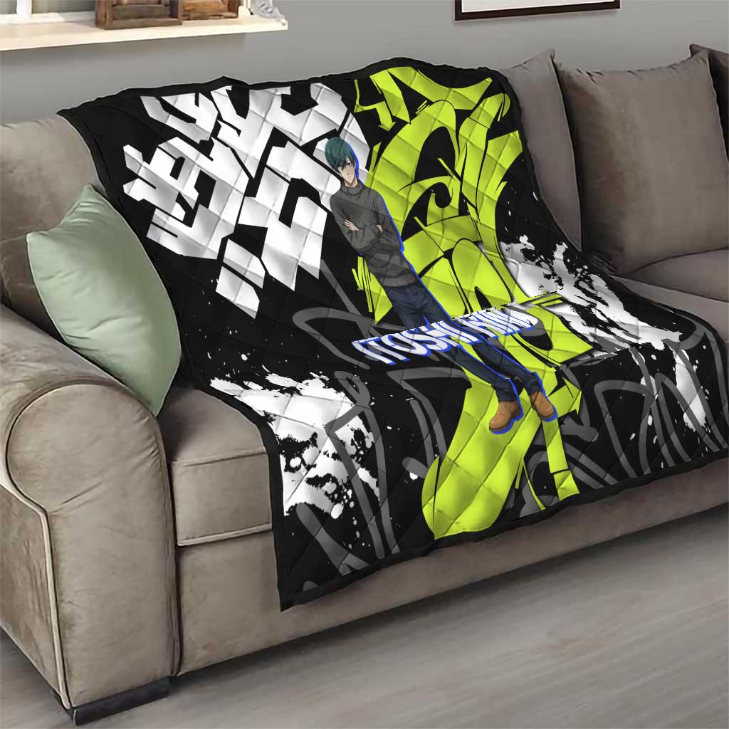 Itoshi Rin Blue Lock Quilt Urban Graffiti Street Art Style