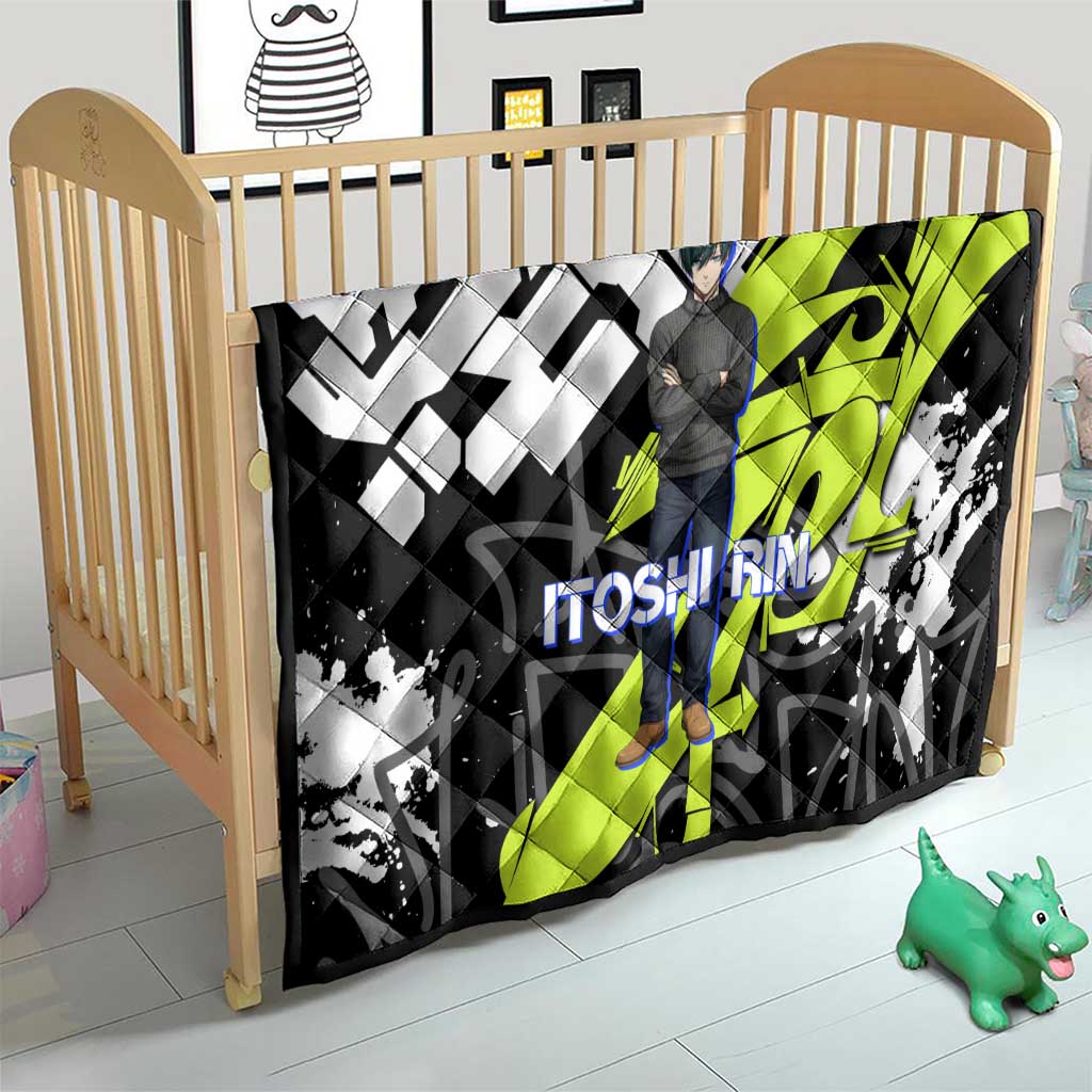 Itoshi Rin Blue Lock Quilt Urban Graffiti Street Art Style
