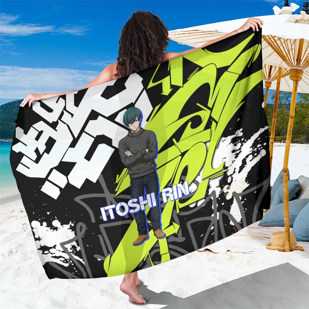 Itoshi Rin Blue Lock Sarong Urban Graffiti Street Art Style