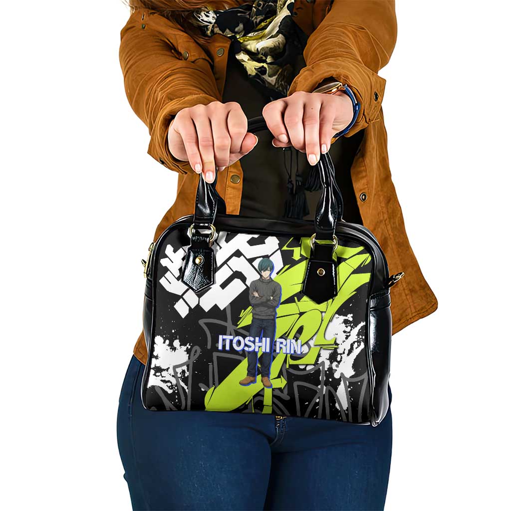 Itoshi Rin Blue Lock Shoulder Handbag Urban Graffiti Street Art Style