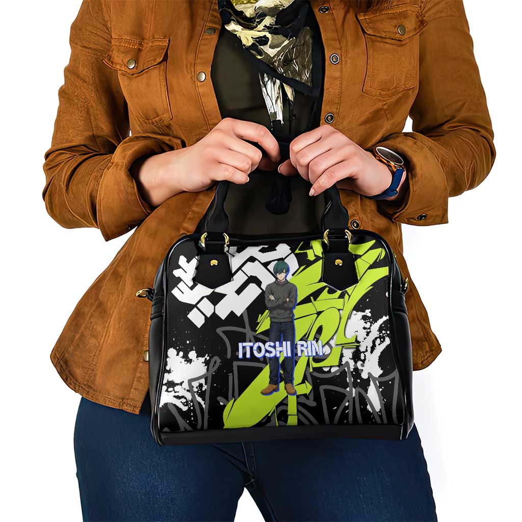 Itoshi Rin Blue Lock Shoulder Handbag Urban Graffiti Street Art Style