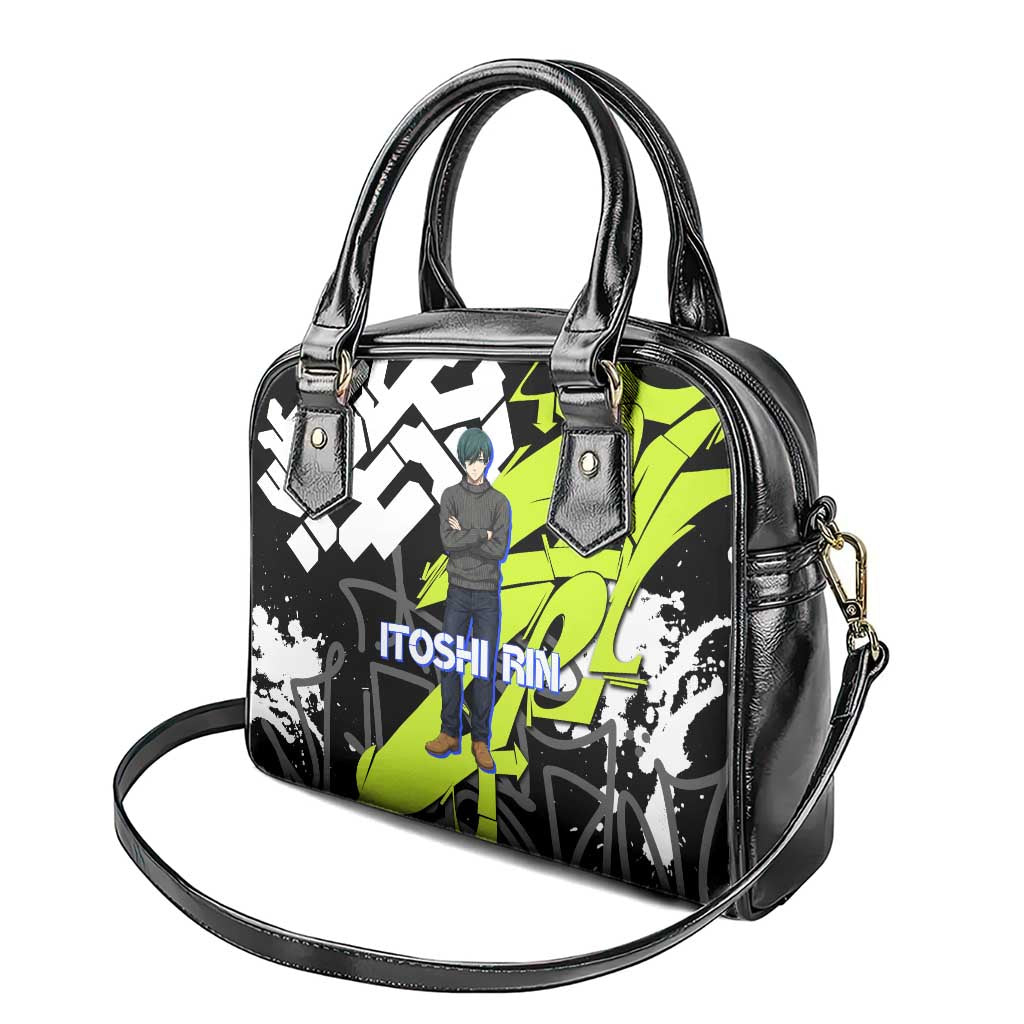 Itoshi Rin Blue Lock Shoulder Handbag Urban Graffiti Street Art Style