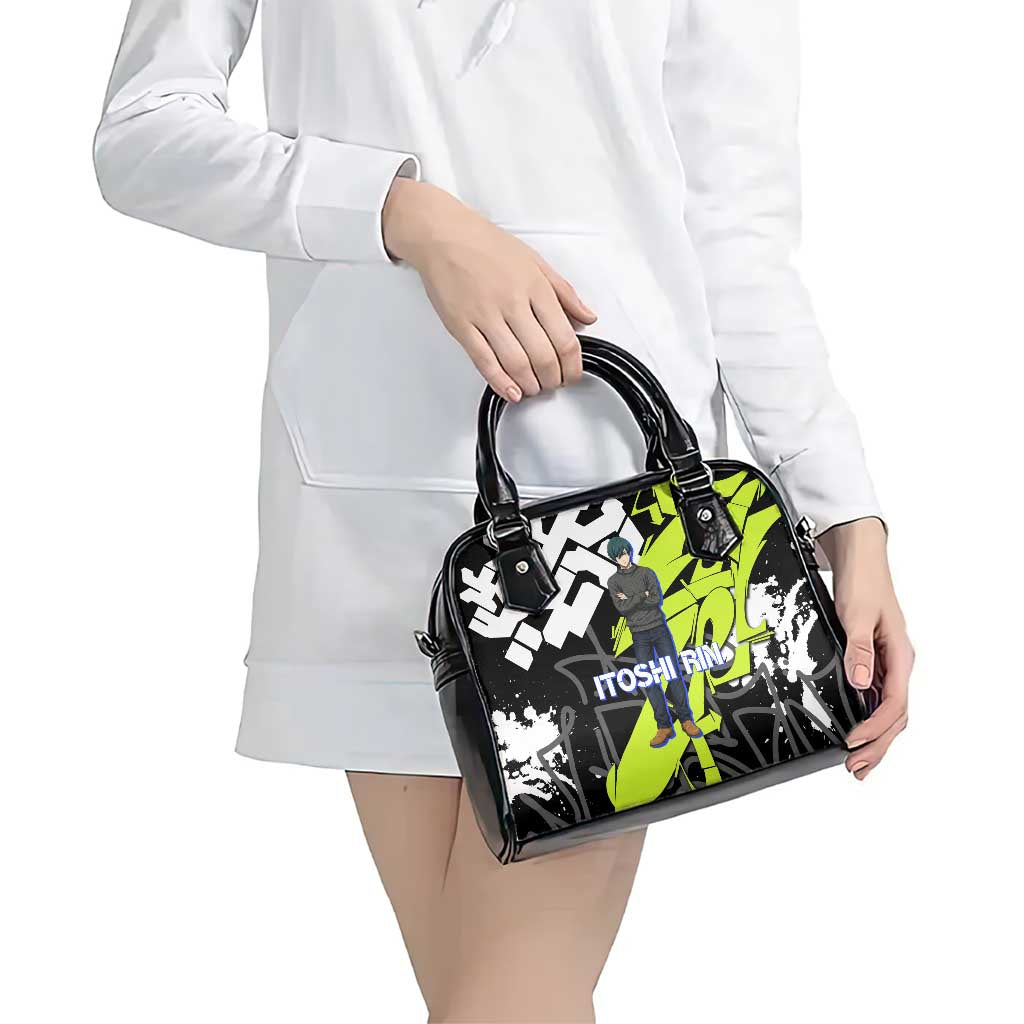 Itoshi Rin Blue Lock Shoulder Handbag Urban Graffiti Street Art Style
