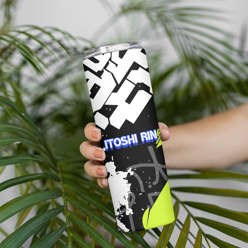 Itoshi Rin Blue Lock Skinny Tumbler Urban Graffiti Street Art Style