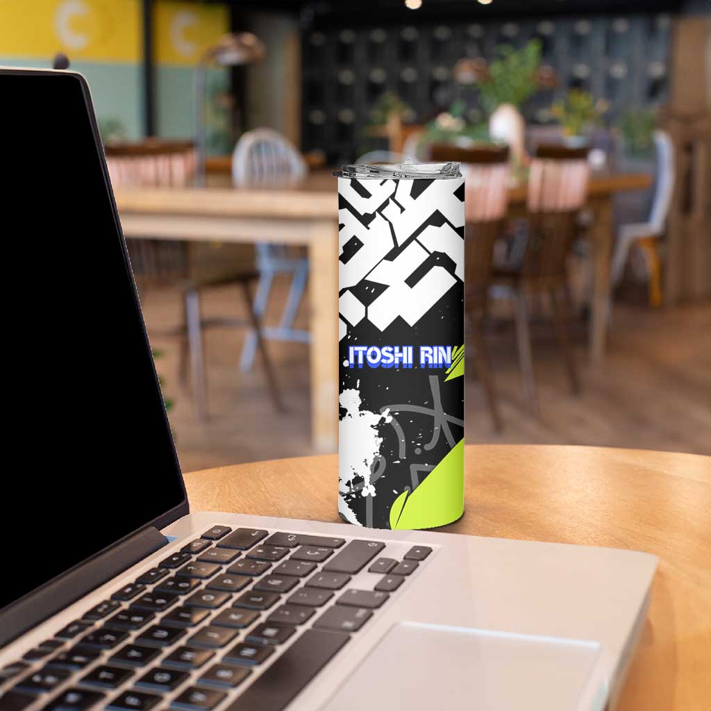 Itoshi Rin Blue Lock Skinny Tumbler Urban Graffiti Street Art Style