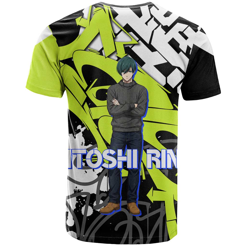 Itoshi Rin Blue Lock T Shirt Urban Graffiti Street Art Style