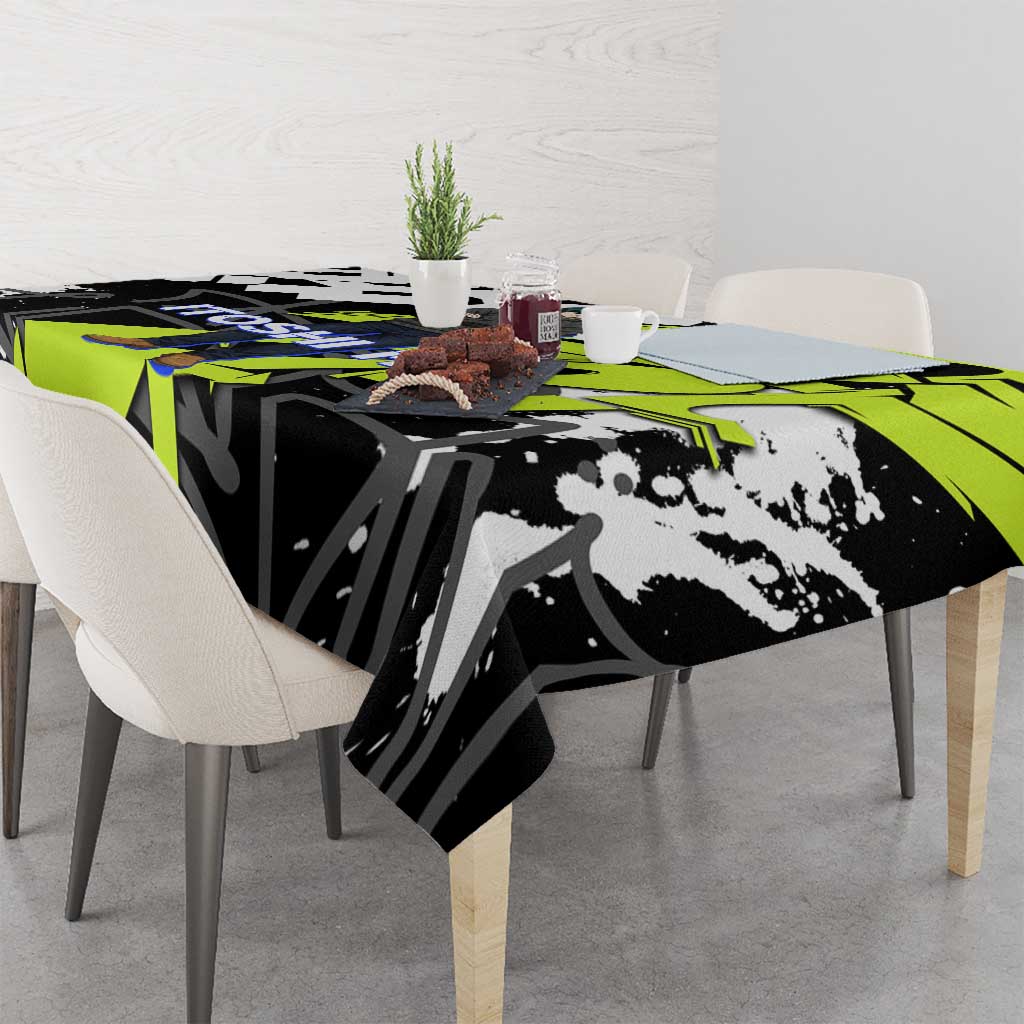 Itoshi Rin Blue Lock Tablecloth Urban Graffiti Street Art Style