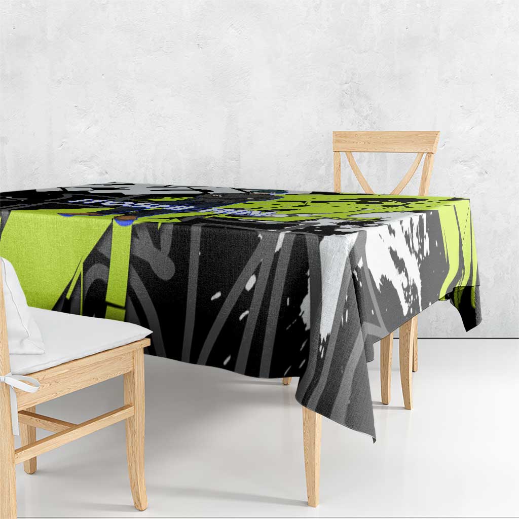 Itoshi Rin Blue Lock Tablecloth Urban Graffiti Street Art Style