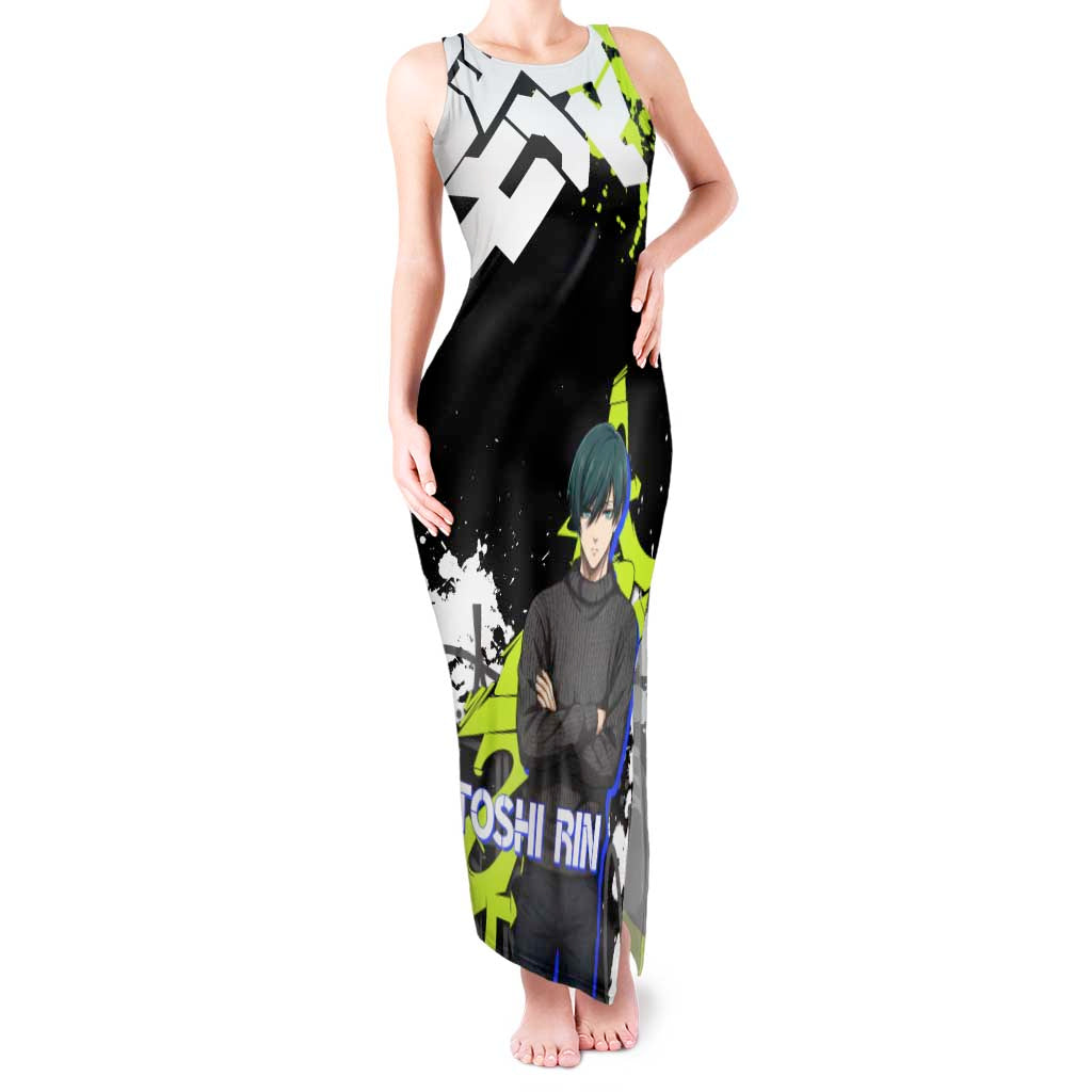 Itoshi Rin Blue Lock Tank Maxi Dress Urban Graffiti Street Art Style