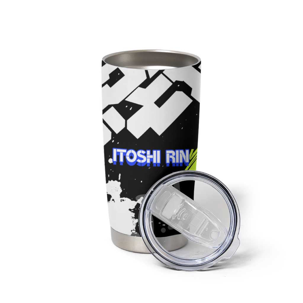 Itoshi Rin Blue Lock Tumbler Cup Urban Graffiti Street Art Style
