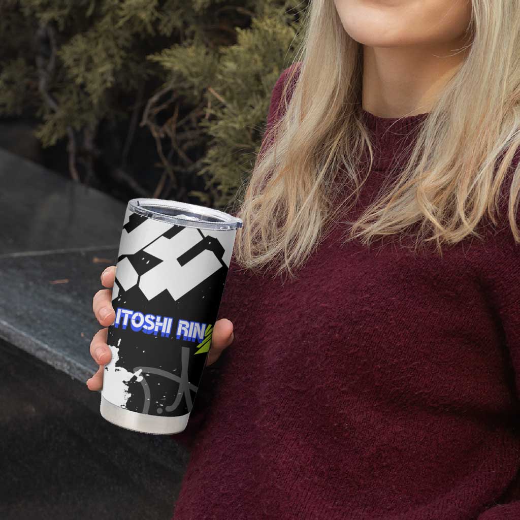 Itoshi Rin Blue Lock Tumbler Cup Urban Graffiti Street Art Style