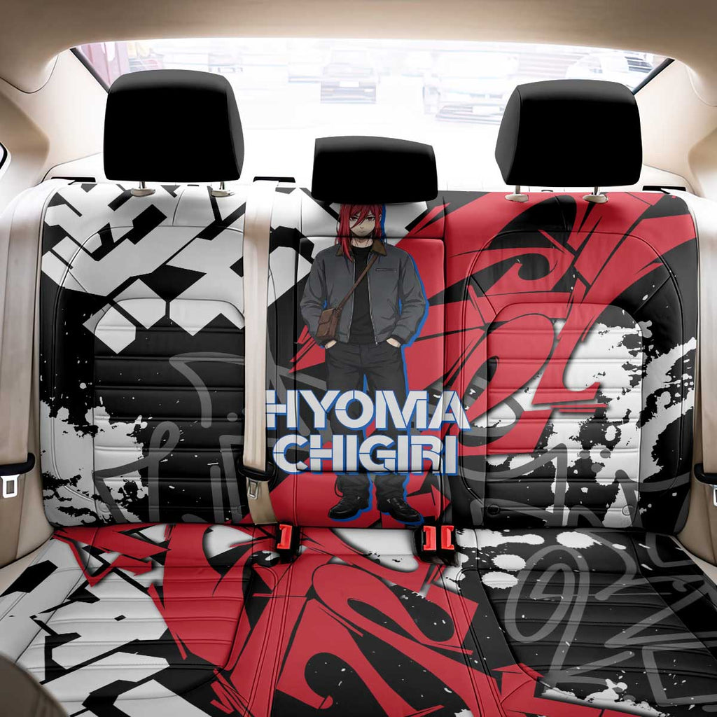 Hyoma Chigiri Blue Lock Back Car Seat Cover Urban Graffiti Street Art Style