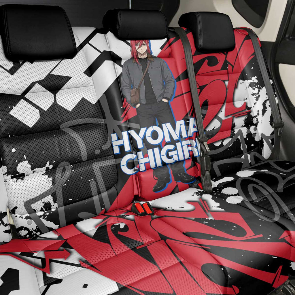 Hyoma Chigiri Blue Lock Back Car Seat Cover Urban Graffiti Street Art Style