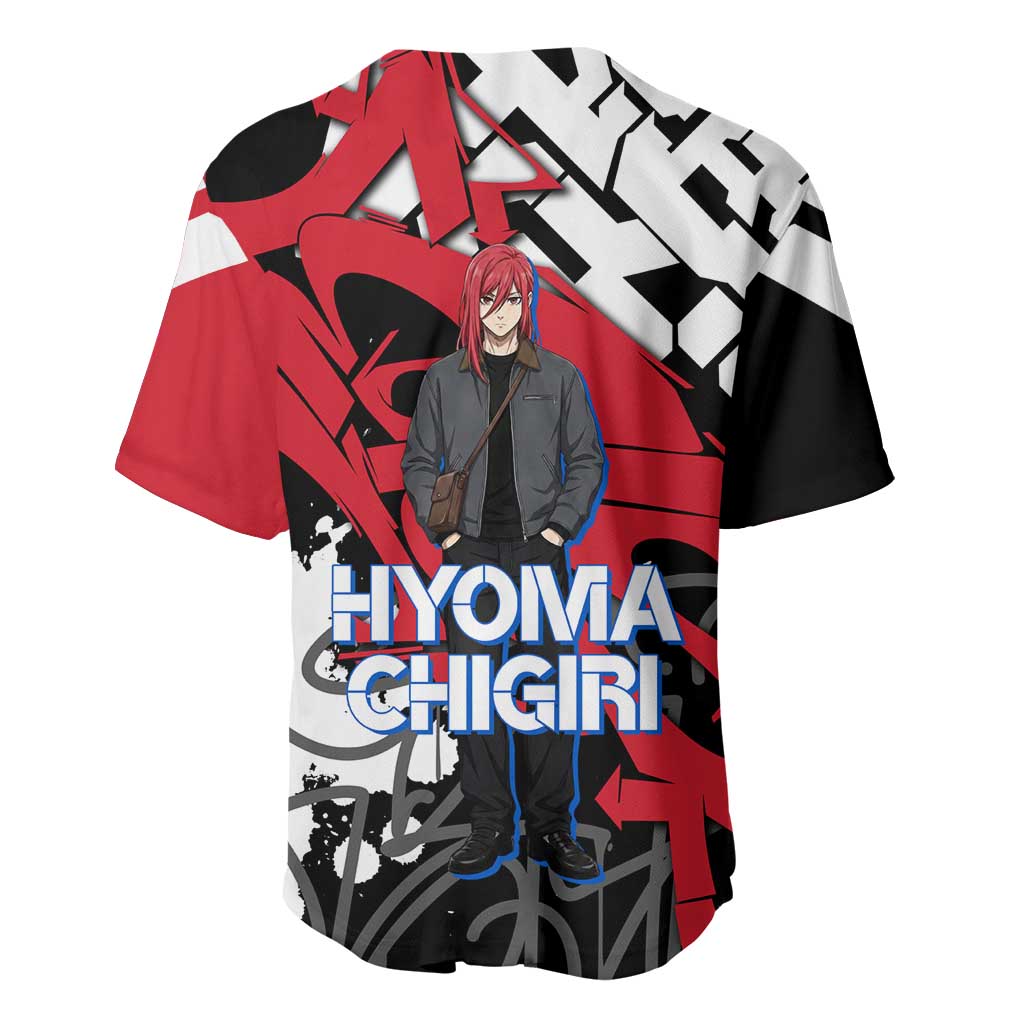 Hyoma Chigiri Blue Lock Baseball Jersey Urban Graffiti Street Art Style