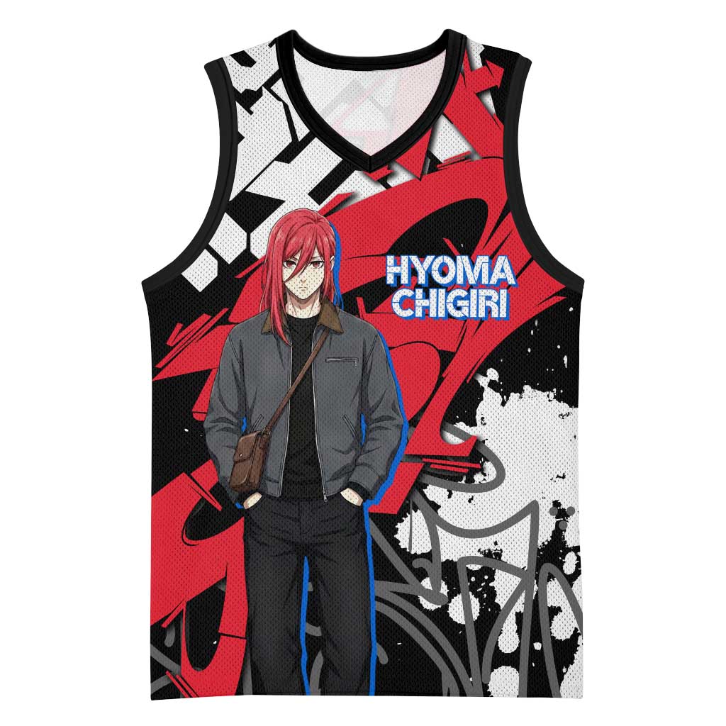 Hyoma Chigiri Blue Lock Basketball Jersey Urban Graffiti Street Art Style