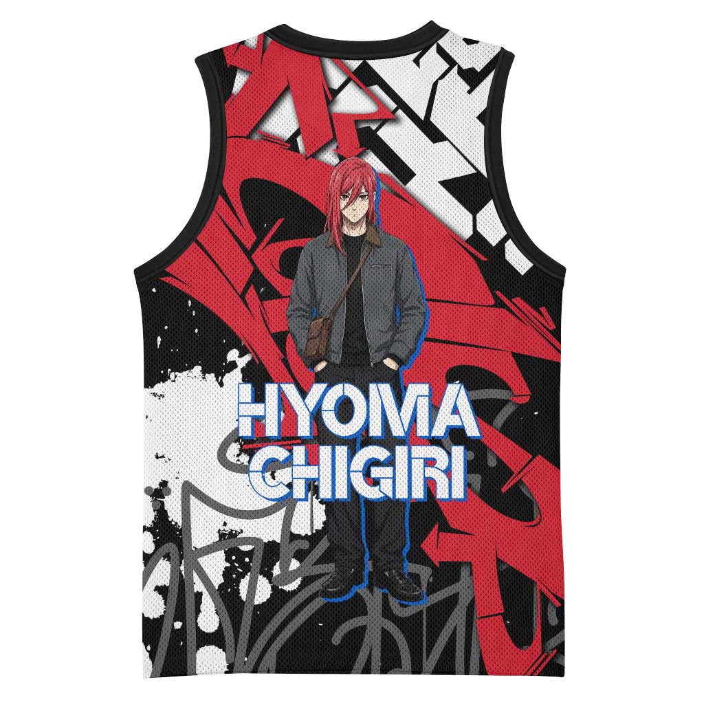 Hyoma Chigiri Blue Lock Basketball Jersey Urban Graffiti Street Art Style
