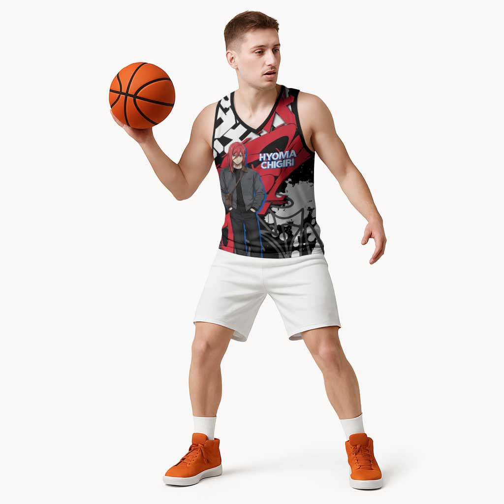 Hyoma Chigiri Blue Lock Basketball Jersey Urban Graffiti Street Art Style