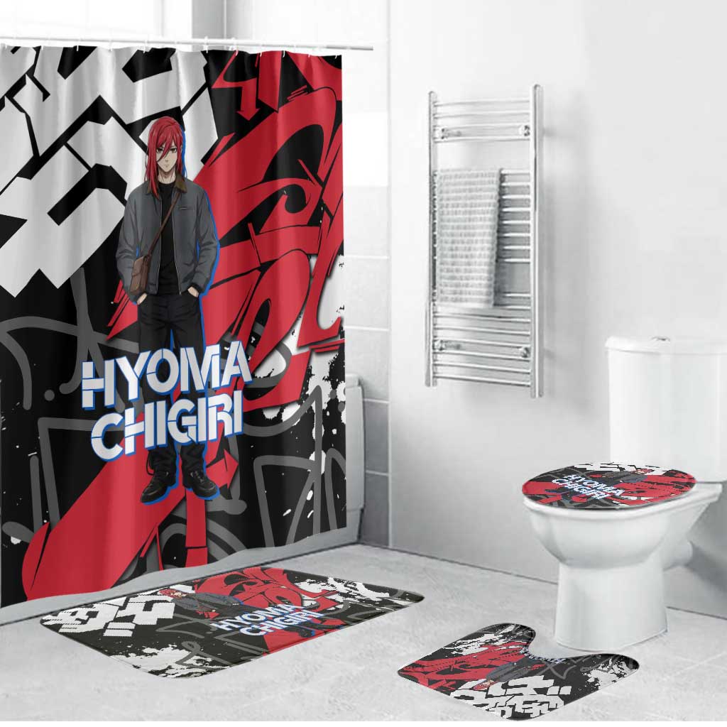 Hyoma Chigiri Blue Lock Bathroom Set Urban Graffiti Street Art Style