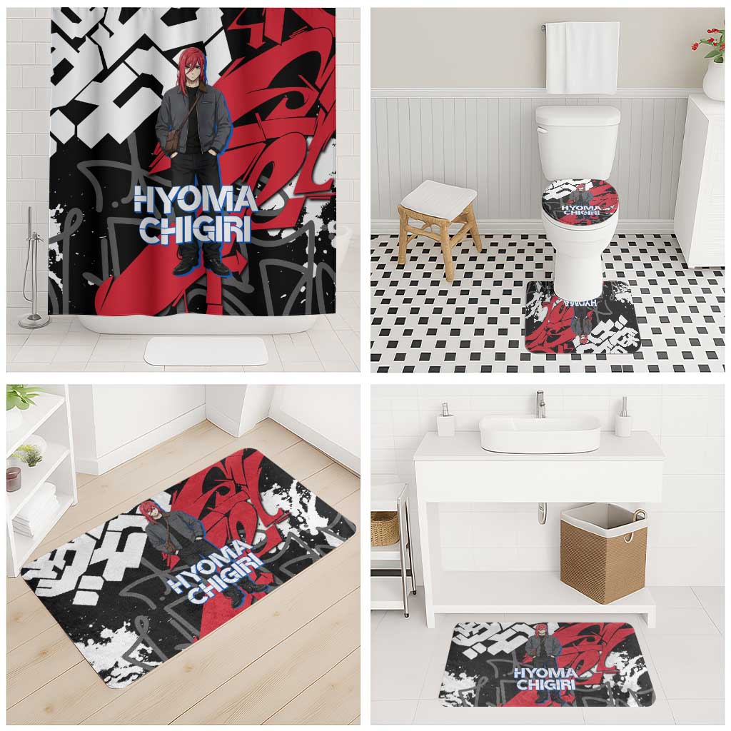 Hyoma Chigiri Blue Lock Bathroom Set Urban Graffiti Street Art Style