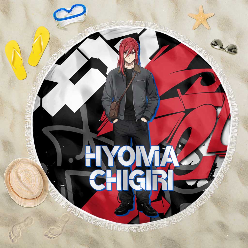 Hyoma Chigiri Blue Lock Beach Blanket Urban Graffiti Street Art Style