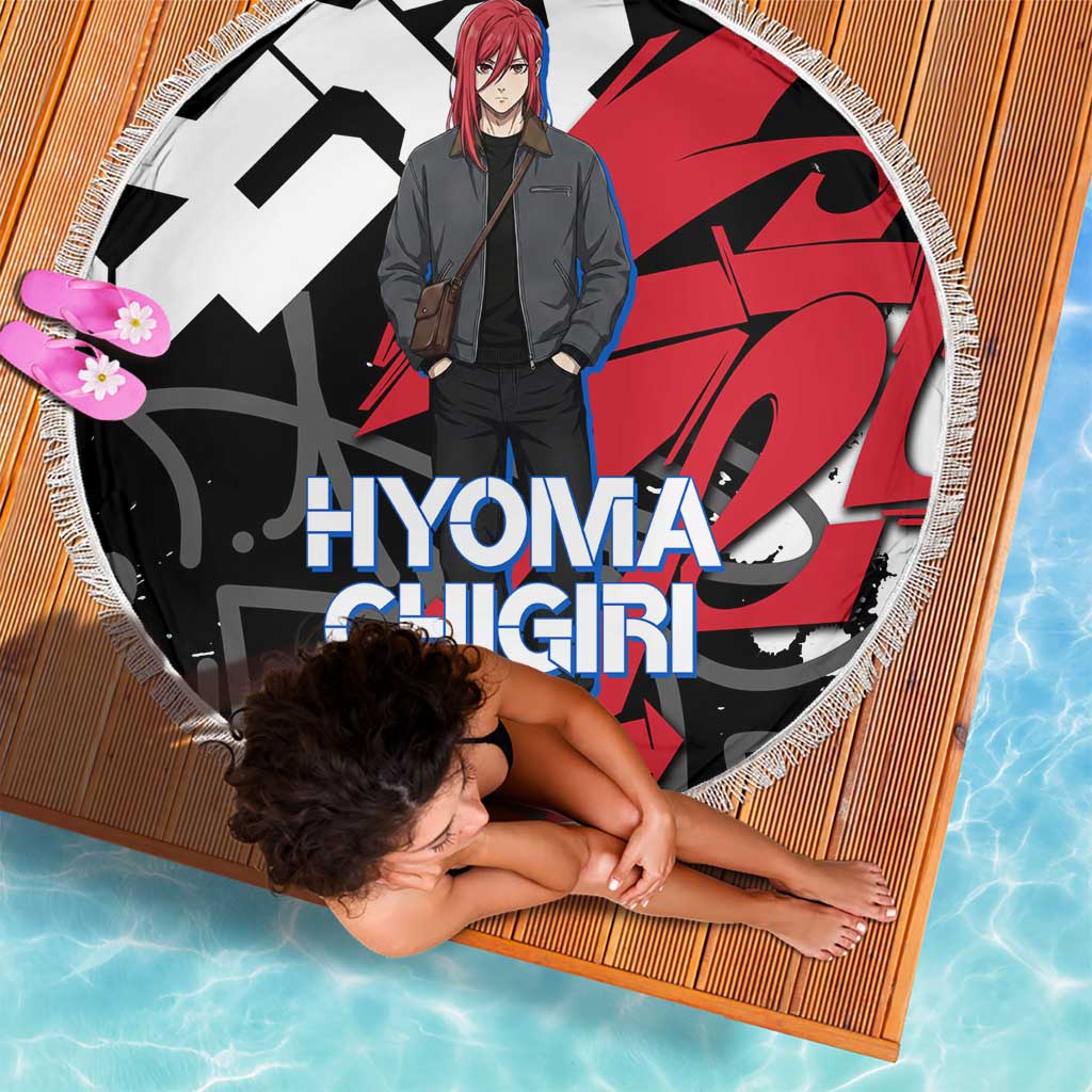 Hyoma Chigiri Blue Lock Beach Blanket Urban Graffiti Street Art Style